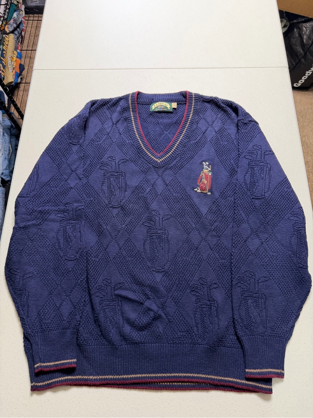 Vintage Croft & Barrow Golf Sweater Mens Large